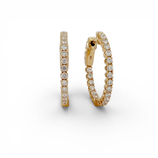 1.03 CT Diamond Earrings
