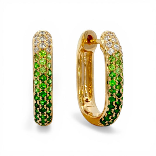 0.74 CT Tsavorite Earrings