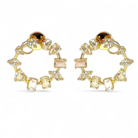 3.36 CT Yellow Diamond Hoops