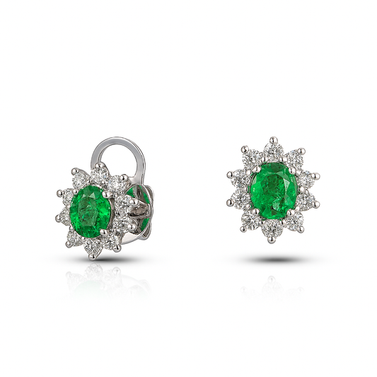 0.45 CT Emerald Studs