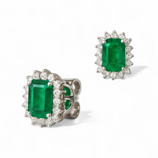 0.54 CT Emerald Studs