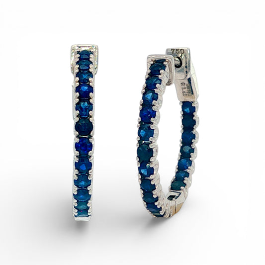 1.62 CT Blue Sapphire Earrings