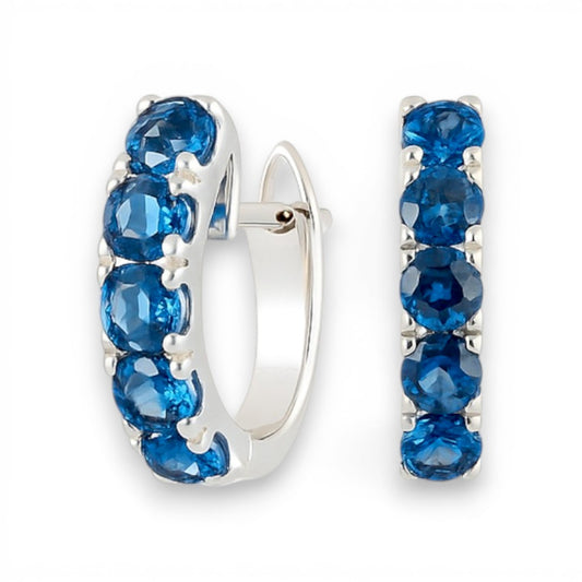 1.18 CT Sapphire Huggies