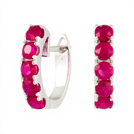 1.17 CT Ruby Hoops
