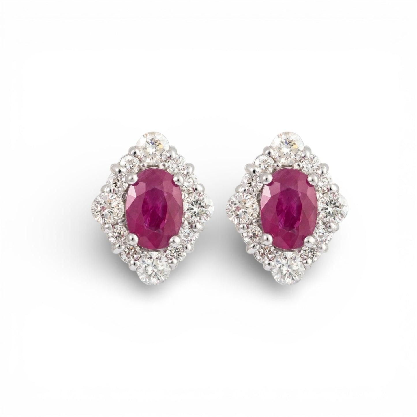 2.31 CT Ruby Earrings
