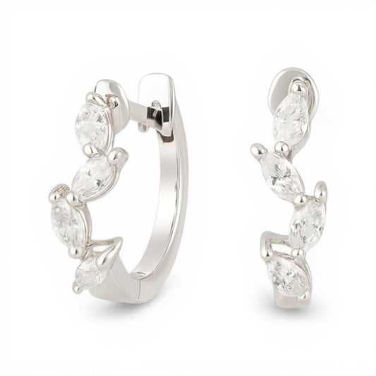 0.46 CT Marquise Hoop