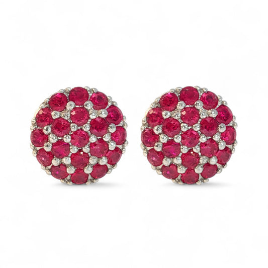 0.69 CT Ruby Earrings