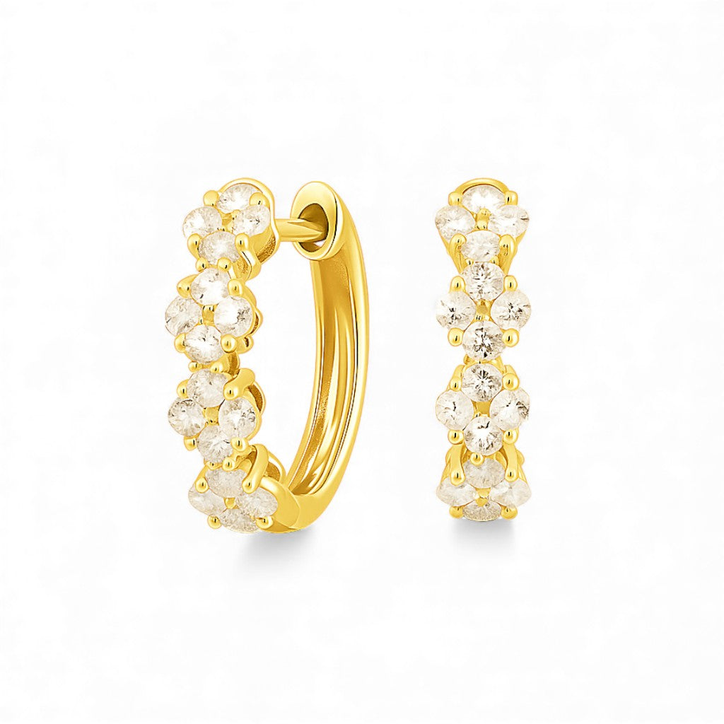 0.72 CT Diamond Huggies