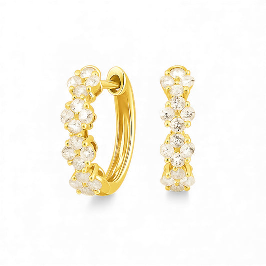 0.72 CT Diamond Huggies