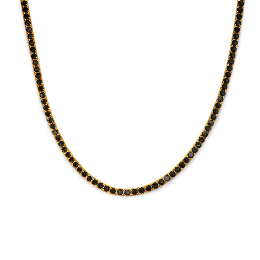 3.64 CT Black Diamond Necklace