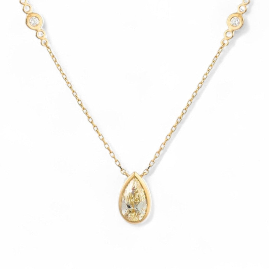 1.25 CT Yellow Diamond Pendant