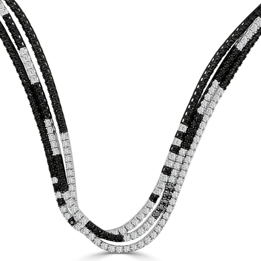 5.38 ct Black Diamond Necklace