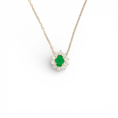0.51  CT Emerald Pendant