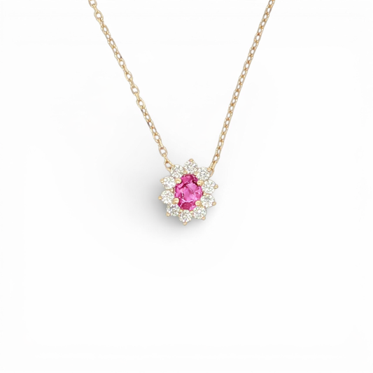 0.51 CT Pink Sapphire Pendant