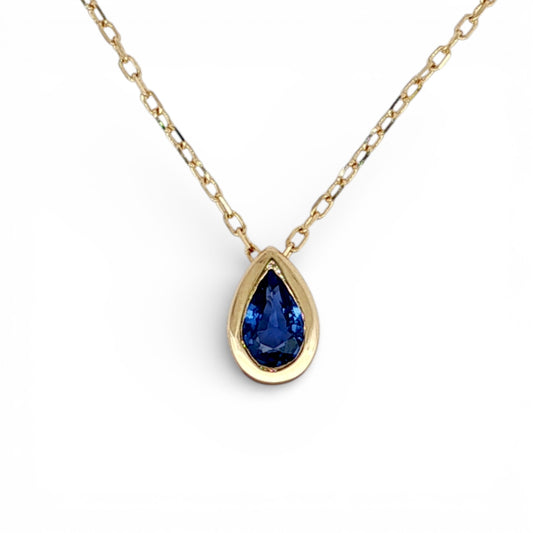 0.54 CT Blue Sapphire Pendant