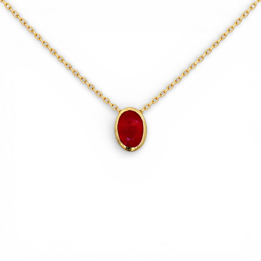 0.63 CT Ruby Pendant