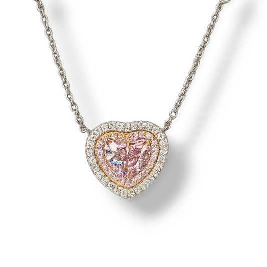 1.03 CT Pink Diamond Pendant