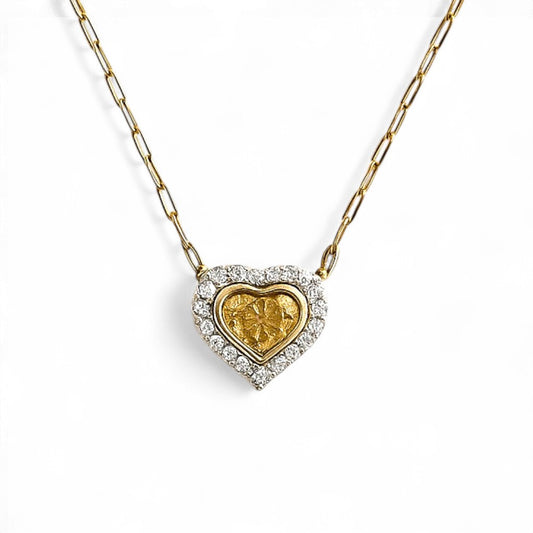 1.53 CT Yellow Diamond Pendant