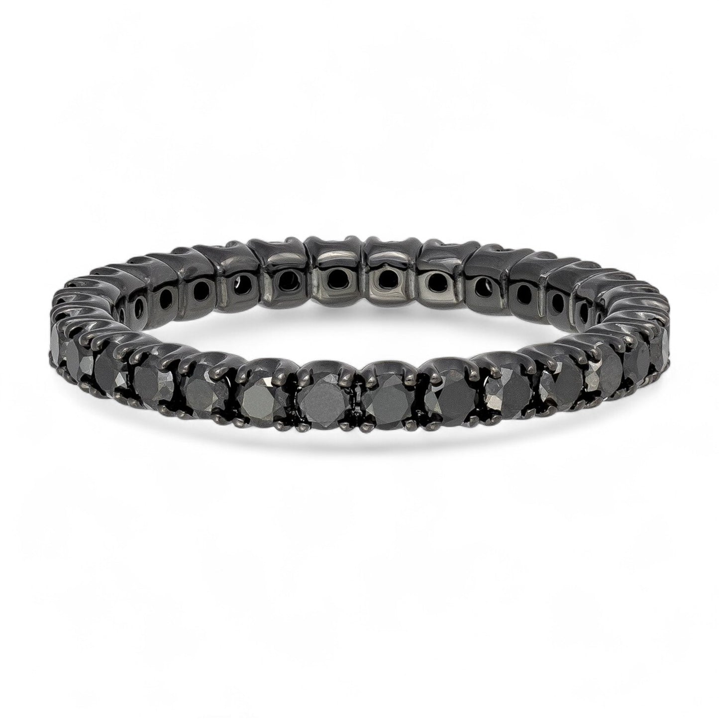 1.12 CT Black Diamond Band Ring