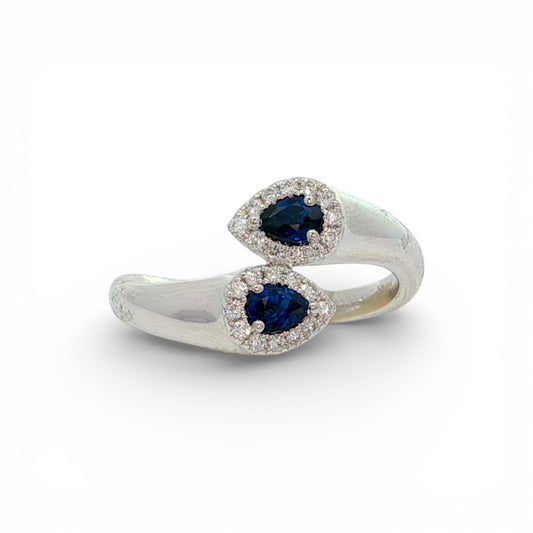 0.48 CT Blue Sapphire Ring
