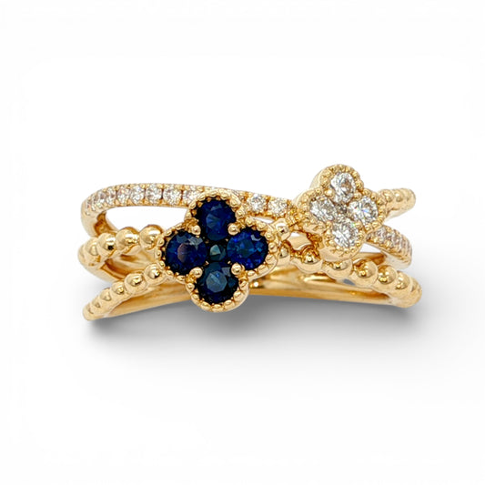 0.59 CT Blue Sapphire Ring