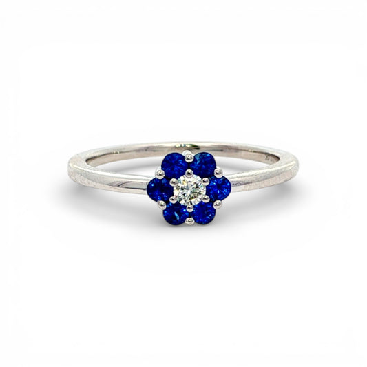 0.35 CT Blue Sapphire Ring