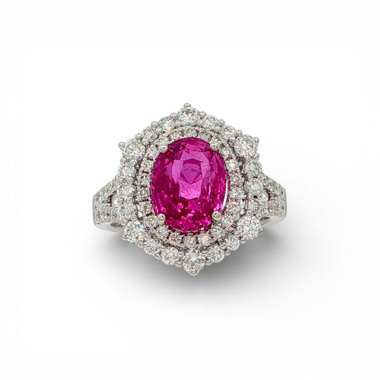 4.70 CT Pink Sapphire Ring