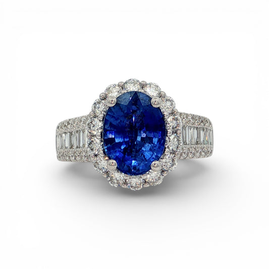 4.41 CT Blue Sapphire Ring