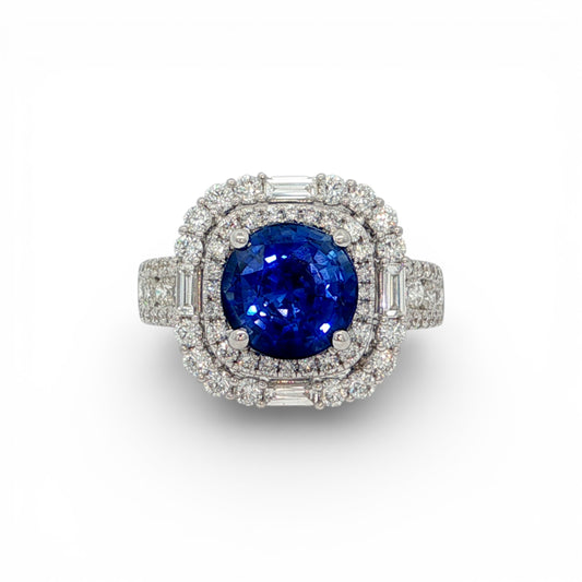 4.26 CT Blue Sapphire Ring