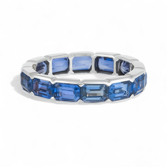 4.40 CT Sapphire and Diamond Ring