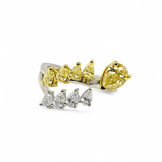 1.78 CT Yellow & White Diamond Ring