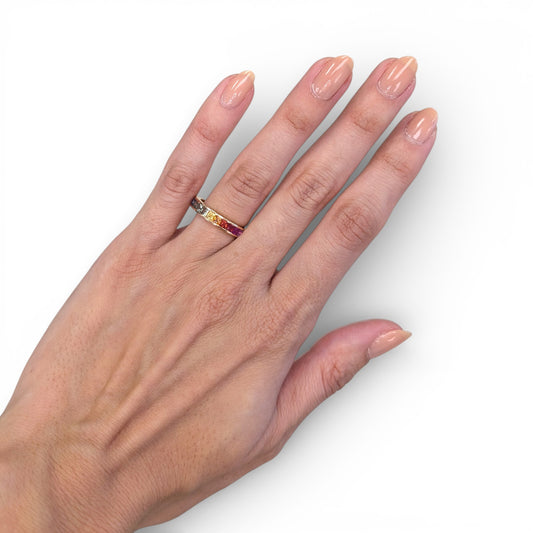 2.90 CT Multi Sapphires Ring