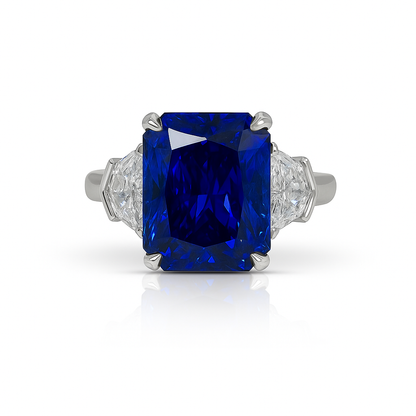 5.97 CT Unheated Sapphire Ring