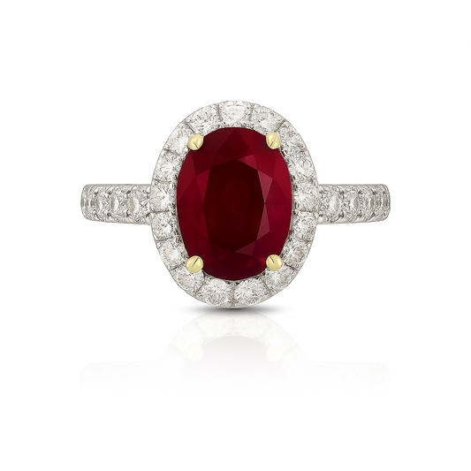 2.39 ct Ruby & Diamond Ring