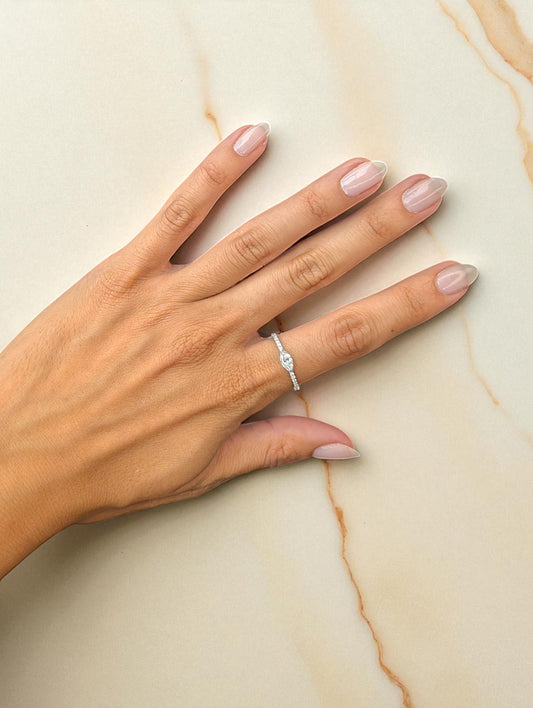 0.38 CT White Diamond Ring