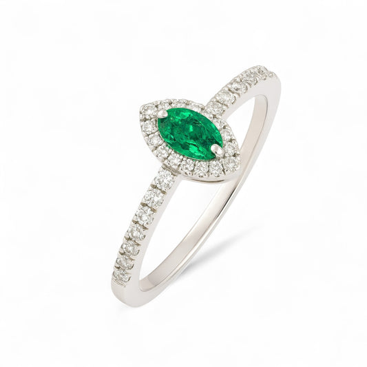 0.26 CT Emerald Ring
