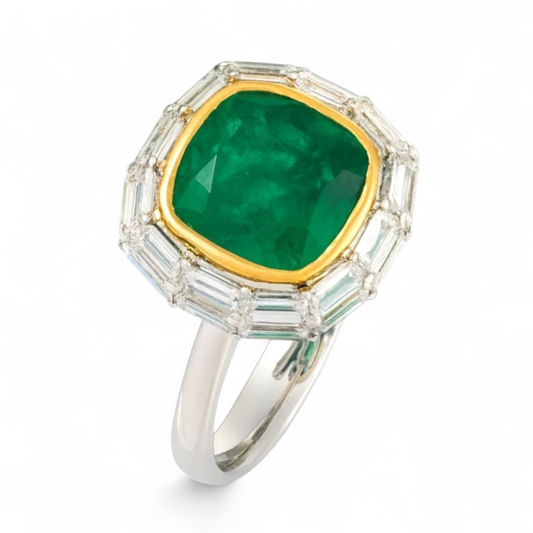 3.81 CT Emerald Ring