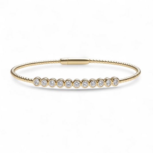 0.33 CT Flexible Diamond Bangle