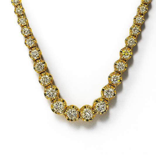 4.71 CT Yellow Diamond Necklace