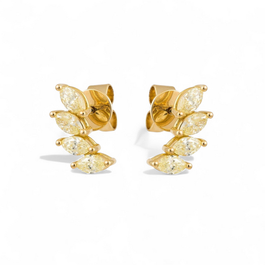 0.80 CT Yellow Diamond Ring