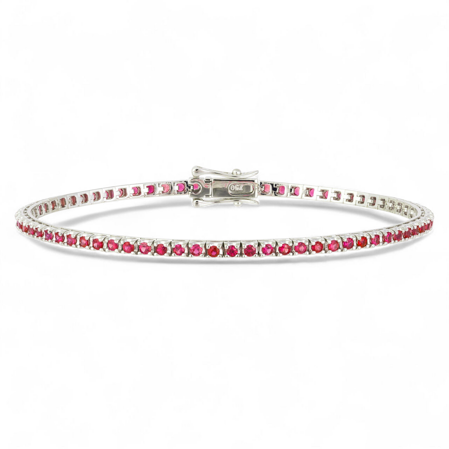 2.13 CT Ruby Tennis Bracelet