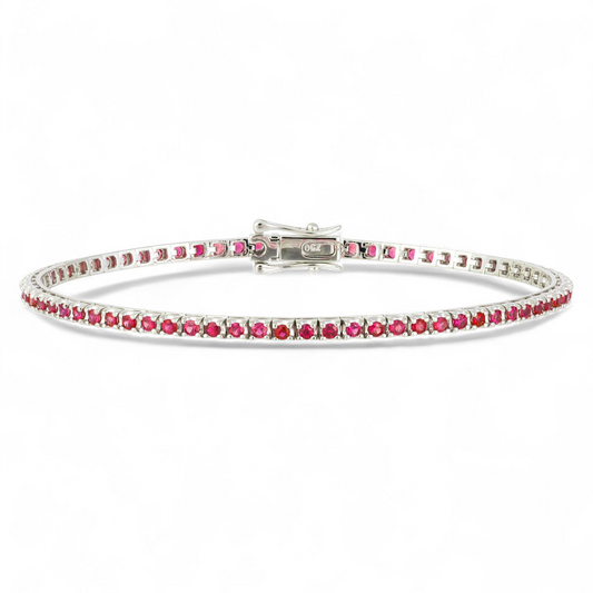 2.13 CT Ruby Tennis Bracelet