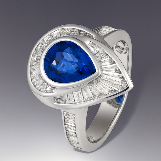 3.08 CT Sapphire Ring