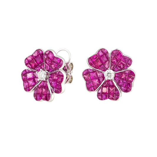 3.03 CT Ruby Earrings