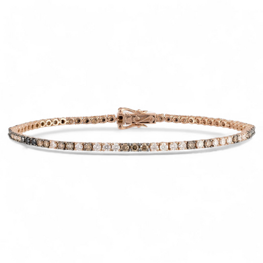 3.00 CT Black and White Diamond Bracelet