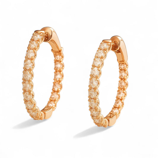 1.65 CT Diamond Hoops