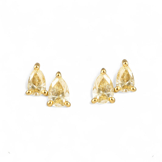 0.68 ct Yellow Diamond Studs
